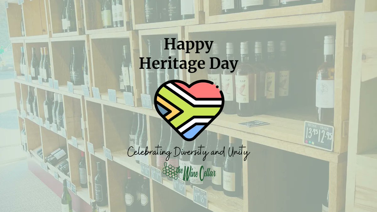Celebrating #SouthAfricanHeritageDay at The Wine Cellar. Trade prices all day on South African wines.
