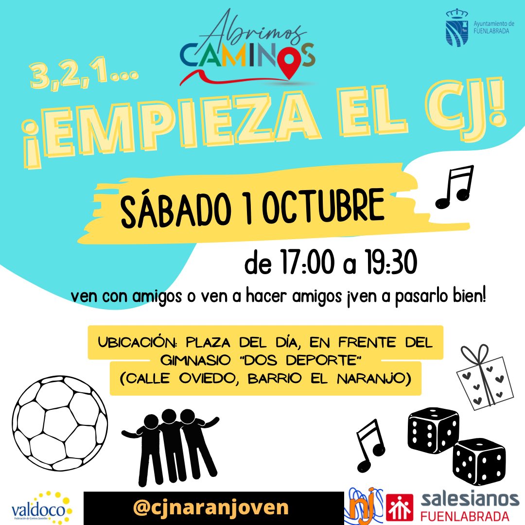 CJNaranjoven's tweet photo. tik tak… ¡EMPIEZA EL CJ!☺️
Con muchas ganas os anunciamos que el sábado que viene, 1 de octubre, tenemos la primera actividad del curso!! https://t.co/LYfmgmtmMf