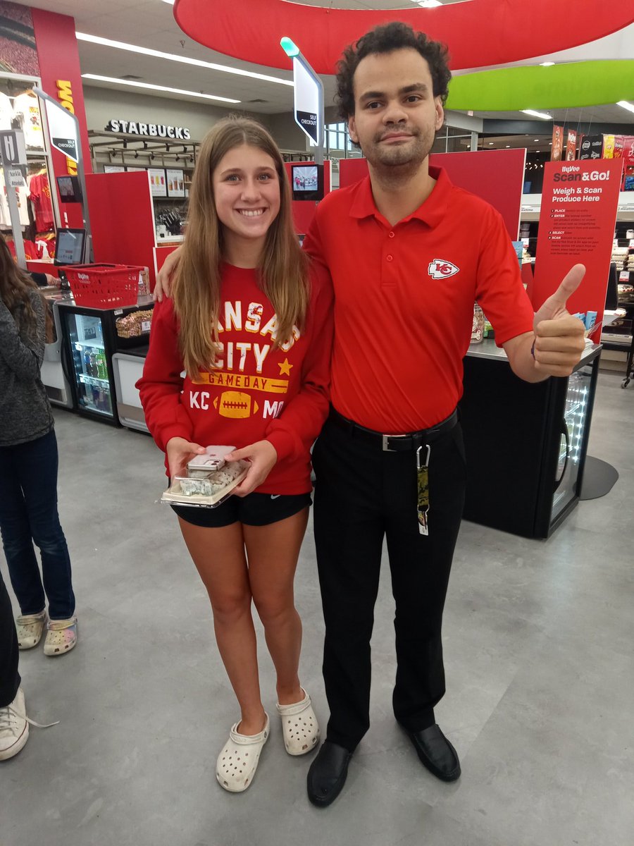 I LOVE being both opposite and matching at the same time on <a href="/Chiefs/">Kansas City Chiefs</a> Red Friday. Matching in red shirts and black bottoms and opposite with me in short sleeves, pants, and loafers with socks and her in long sleeves, shorts, and crocs without socks.