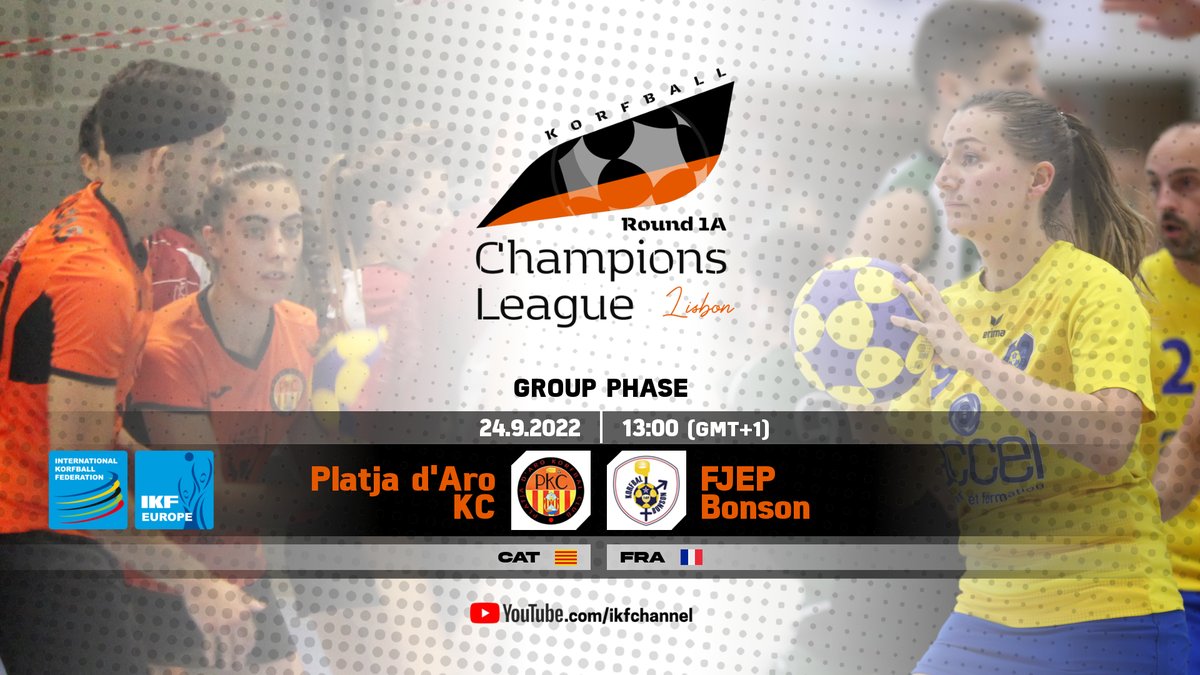 These are the games to be played in Lisbon this morning! games to be played to know which clubs will play the #KCL R1 semi-finals! #Day2

IKF Korfball Champions League
🏆 IKF #KCL R1A
📍 23-25.9.2022 | Lisbon, Portugal
All info ► korfball.sport/?p=27488

#korfball #korfbal