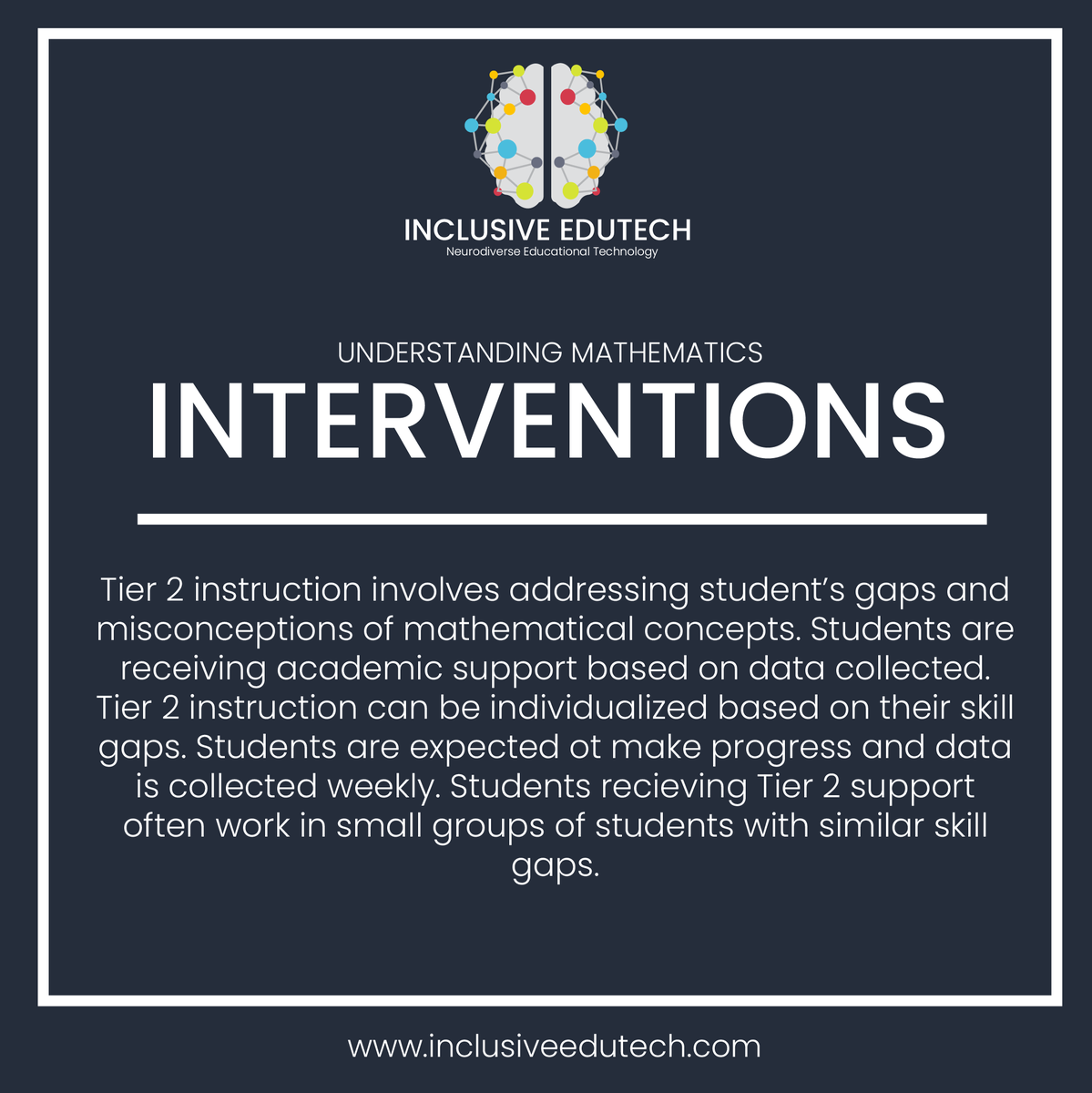 NeuroEdutech's tweet image. What do students need in Tier 2 and Tier 3 mathematics instruction? Check out this post to determine the difference and similarities in Tier 2 and 3 instruction #mathematicsintervention #education #school #teachers