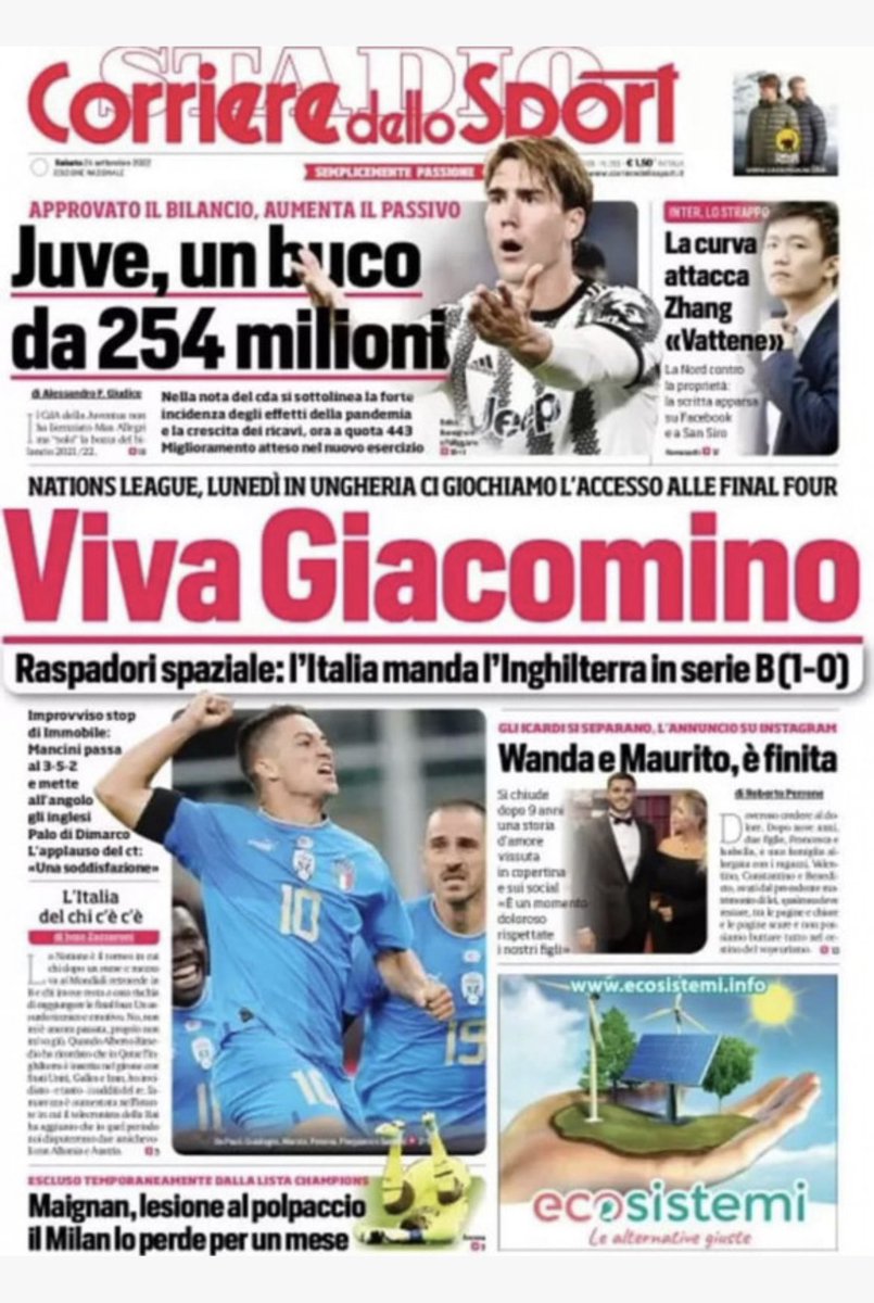 PierPastore's tweet photo. #Marca dedica a #Federer tutta la prima pagina mentre il Corriere dello Sport semplicemente niente. Wanda e Icardi sono più importanti per loro. 

@paolobertolucci male male male. https://t.co/Sm5baiZUQW