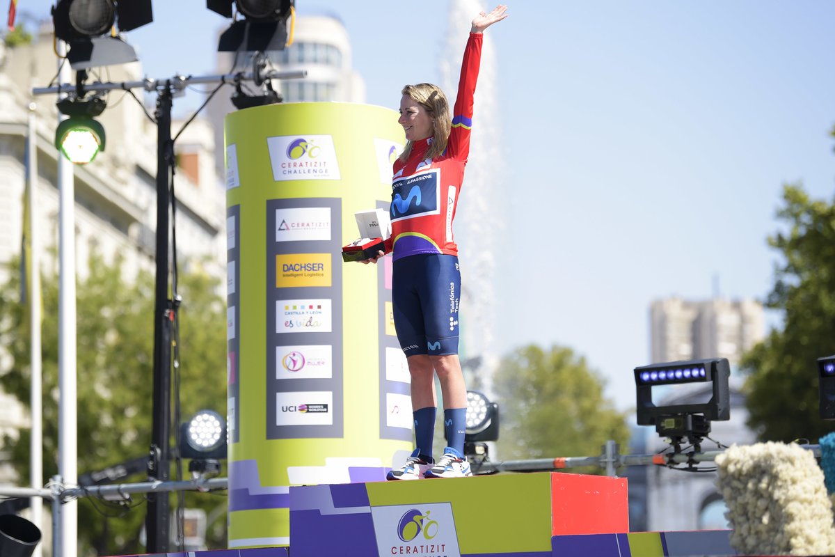 Movistar_Team's tweet photo. 1️⃣ El Giro Donne 💓
2️⃣ El Tour Femmes 💛
3️⃣ La Vuelta Challenge ❤️
4️⃣ El Mundial de ruta 🌈

🃏 PÓKER 🃏

#MiekItHappen | @AvVleuten 

#Wollongong2022 

📸 @SprintCycling https://t.co/7TU4JfxZEX