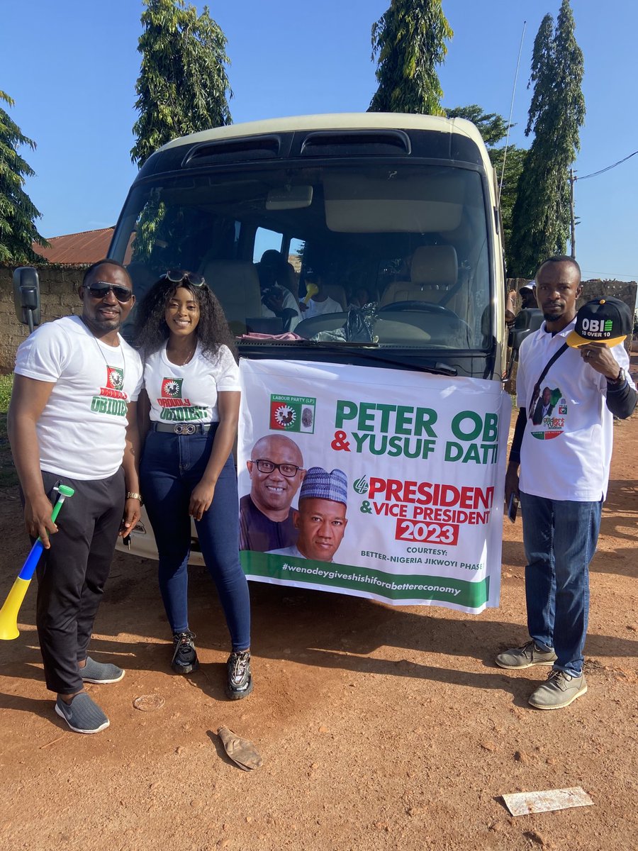 Abuja mega rally!!! On our way to press necks and give some people high Bp… Let us go there Peter Obi / Ahmed Yusuf Datti. We are OBIdient