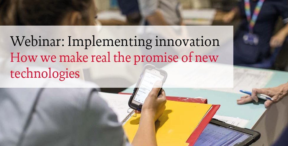 HealthFdn's tweet image. With ongoing demand and workforce pressures, how can we ensure new tech innovations make a sustainable contribution to the transformation of our health &amp;amp; care system?

Register to join our #ImplementingInnovation webinar on 4 October🎧🎫 ⬇️

thehealthfoundation.zoom.us/webinar/regist…