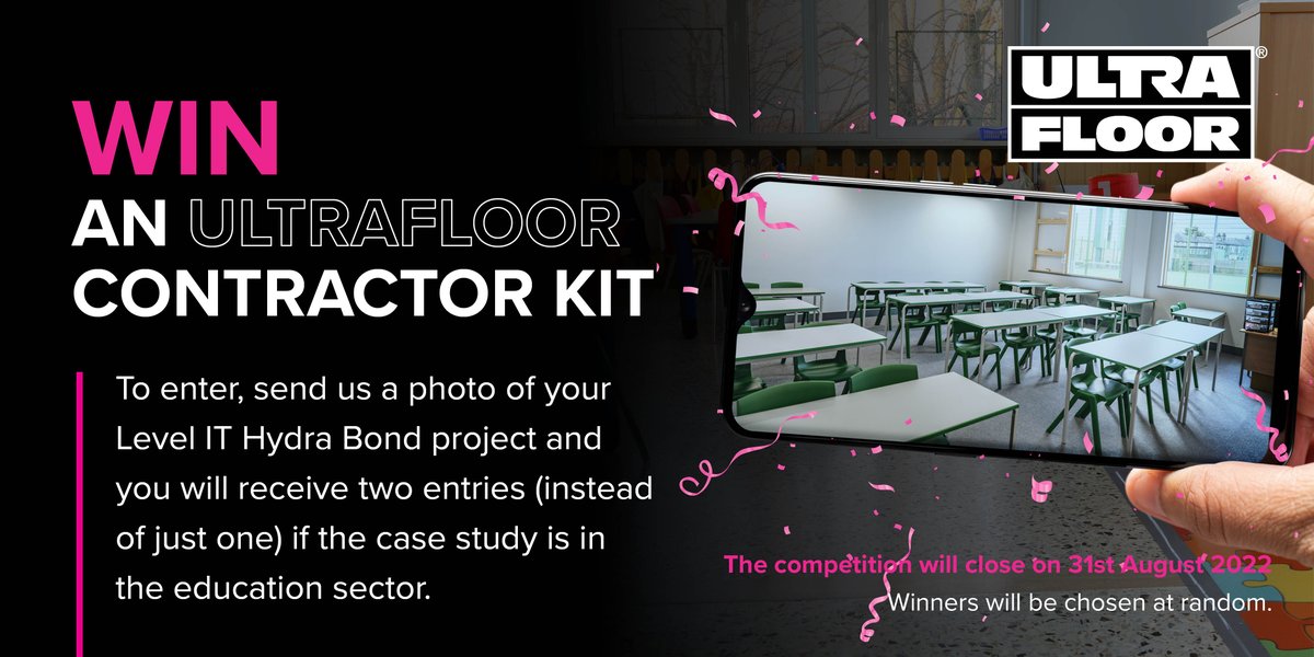 Ultra_Floor's tweet image. We are giving away an UltraFloor contractor kit. Tag us in your Level IT Hydra Bond projects for your chance to win and if your project is in the education sector, you will receive two entries 😀 Good luck!  

#Win #Competition #ContractorKit #MyUltraFloor