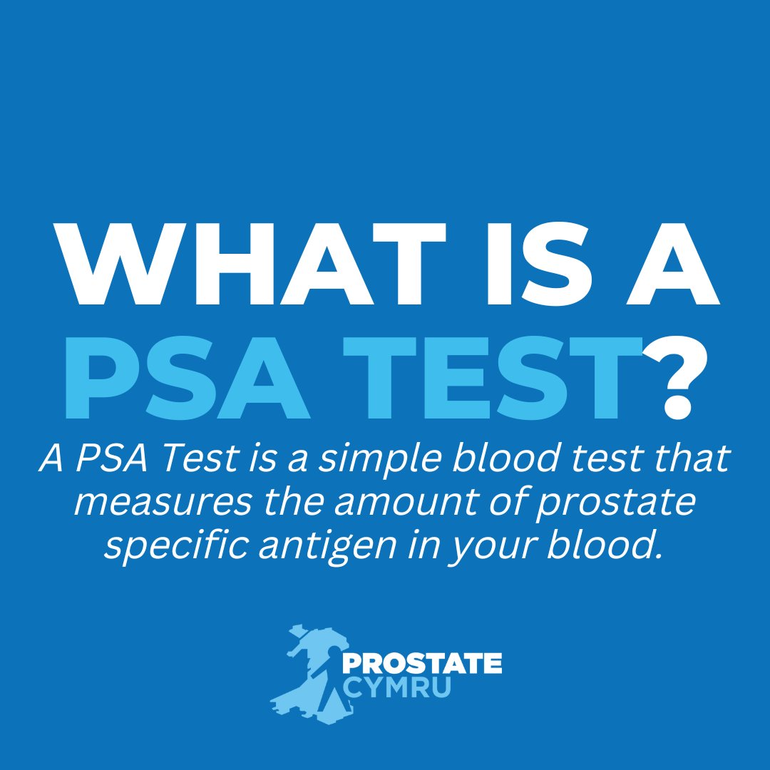 ProstateCymru's tweet image. Do you know what a PSA test is?

A PSA is a simple blood test that measures the amount of prostate specific antigen in your blood.

Prostate cancer can be symptomless so if you&apos;re over 45, request a PSA test at your GP Surgery today.

#savethemalesinwales 🏴󠁧󠁢󠁷󠁬󠁳󠁿