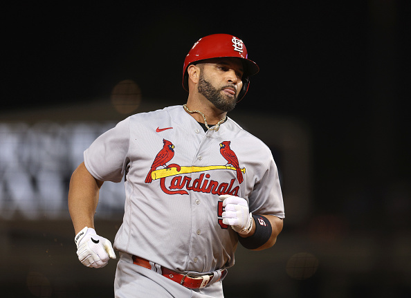 KMOXSports's tweet image. John Rooney, Ricky Horton, and Dan McLaughlin all contributed to the call of Albert Pujols' historic 700th home run. Listen to it here as heard on KMOX and the Cardinals Radio Network: omny.fm/shows/cardinal…