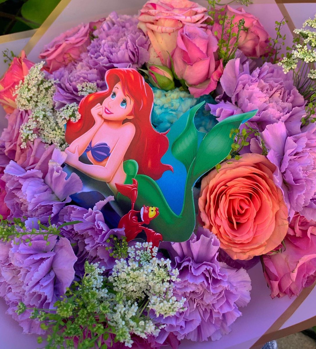 sugasweetcii's tweet photo. The little mermaid inspired bouquet 🧜🏽‍♀️🫧🦀🐠🌅
Instagram: @ciannas.floral.creations https://t.co/UE593l6Wl1
