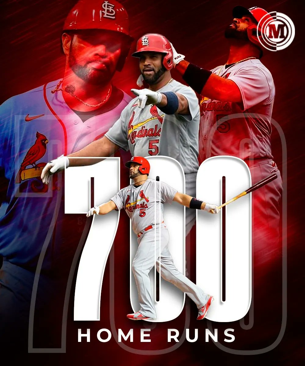 Albert Pujols 🔥🇩🇴 hace historia y conecta el Home Run 7️⃣0️⃣0️⃣ de por vida en Las Mayores. 🔥🇩🇴🇩🇴🔥🇩🇴🔥🇩🇴