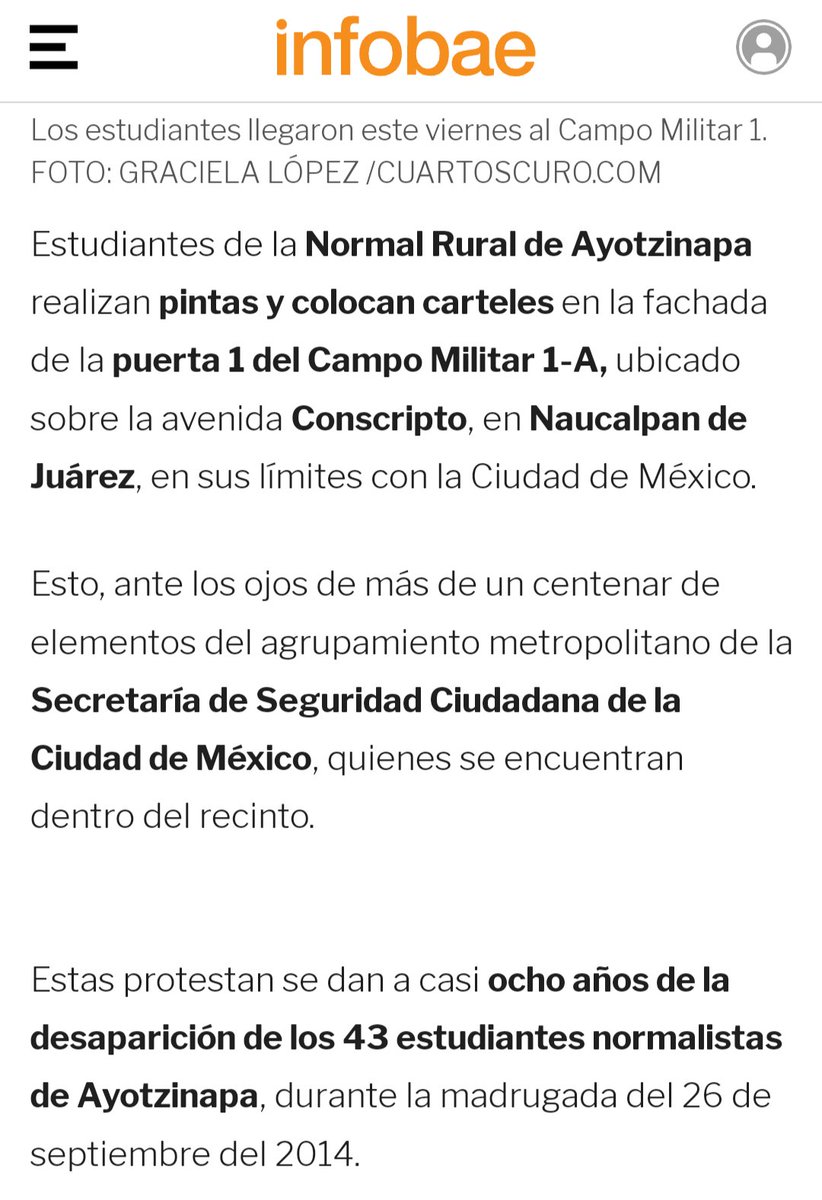 JG181407's tweet photo. Vandalos que se dicen estudiantes de la Normal de Ayotzinapa fueron a protestar al campo militar No 1 ubicado sobre la avenida Conscripto, en Naucalpan de Juárez, en sus límites con la Ciudad de México.
Queda claro que estos salvajes no son estudiantes.
👇 https://t.co/PaslbY2WN8
