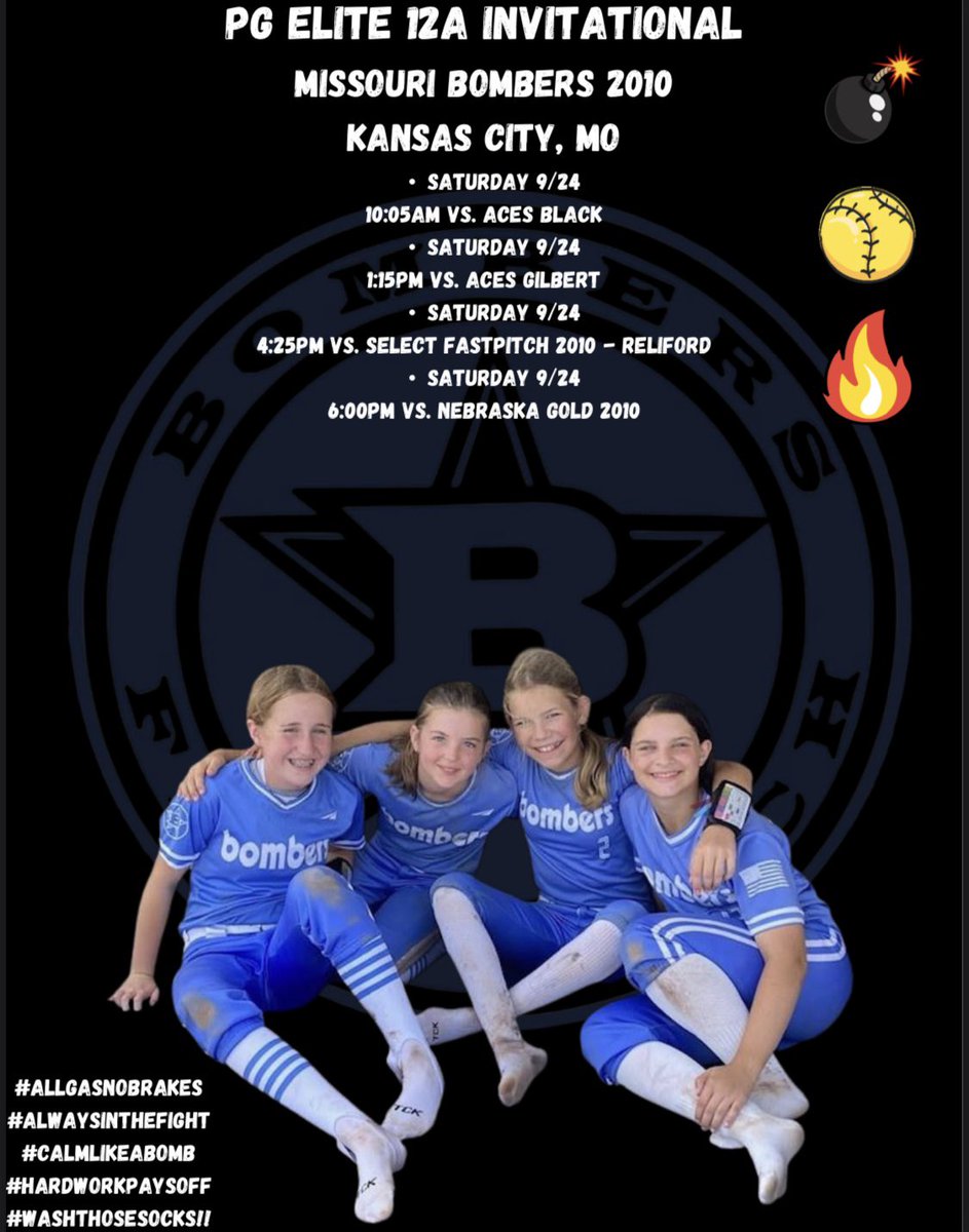 TopGun2028NTL's tweet photo. Missouri Bombers 2010 hit the road this weekend to battle against some of the top teams in the Midwest! Let’s go!!! 
💣🥎🔥

#AllGasNoBrakes
#alwaysinthefight
#calmlikeabomb
#hardworkpaysoff
#washthosesocks https://t.co/uc2hwPA0RX