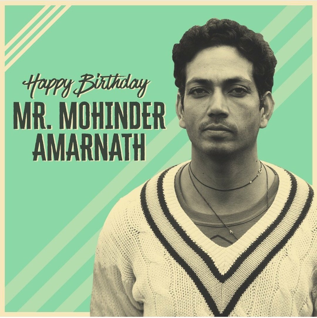 The brilliant all-rounder who always came through with perseverance and inspiring performances! Here's wishing #MohinderAmarnath a very happy birthday. #ThisIs83