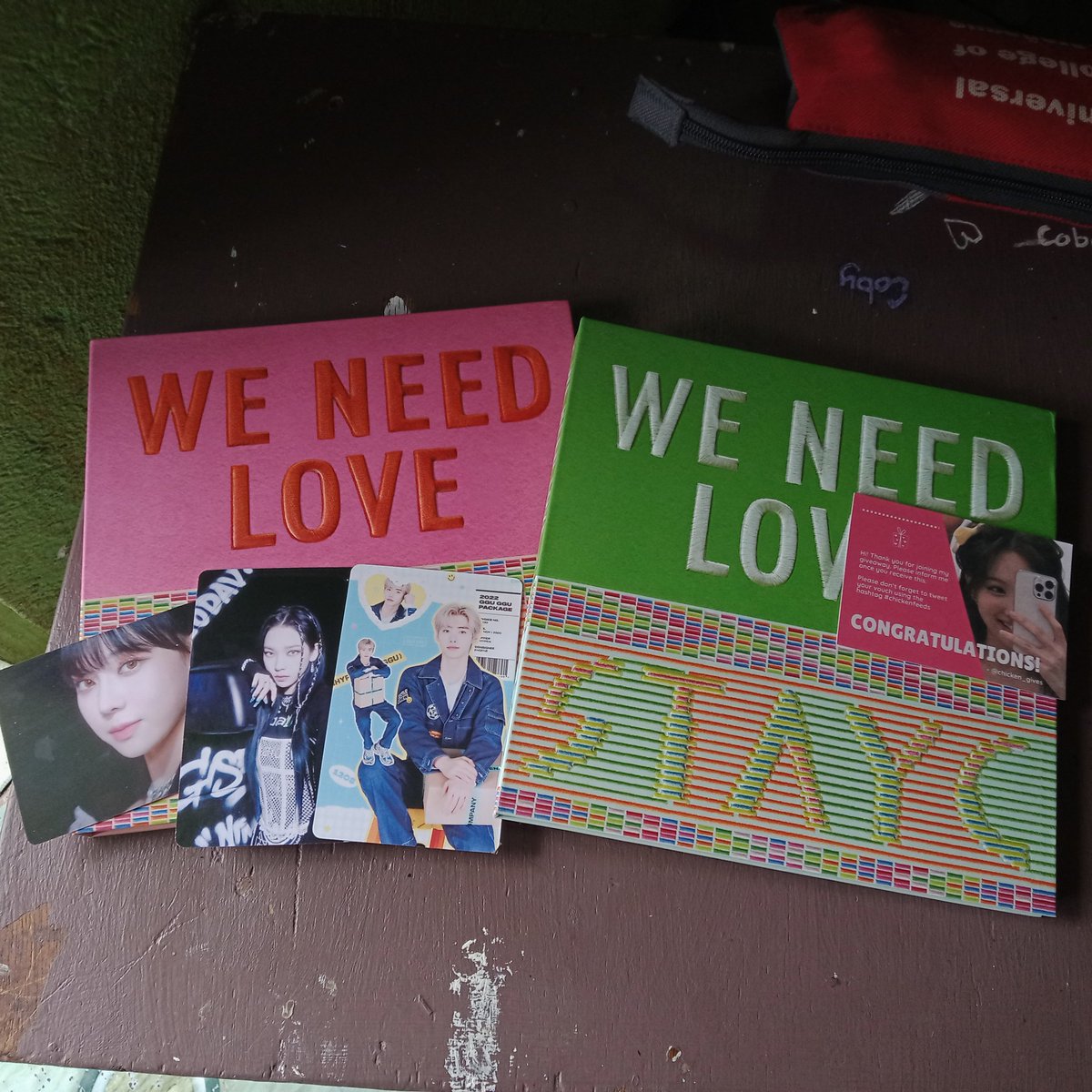 Omg STAYC we need love album already arrived safely thanks you po <a href="/chicken_gives/">🐣</a> omg naiiyak ako kasi this is my first ever gg album 😭😭😭 thank you po talaga
#chickenfeeds