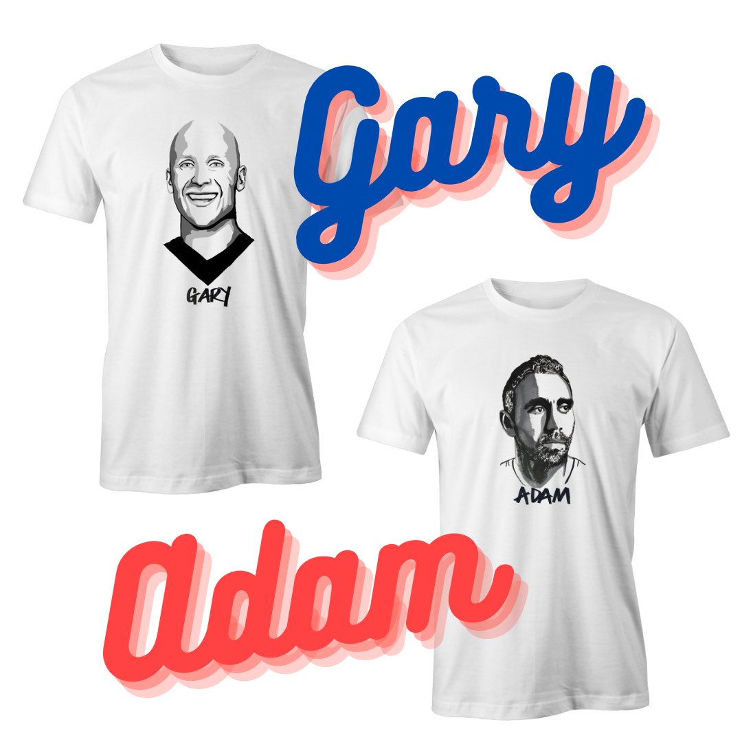 We are doing a GIVEAWAY over on Insta. You can win a GARY or ADAM tee. 
Head over here to win 👇👇👇👇

#aflgf #AFLSwansPies 

instagram.com/p/Ci33wnSPxoZ/…