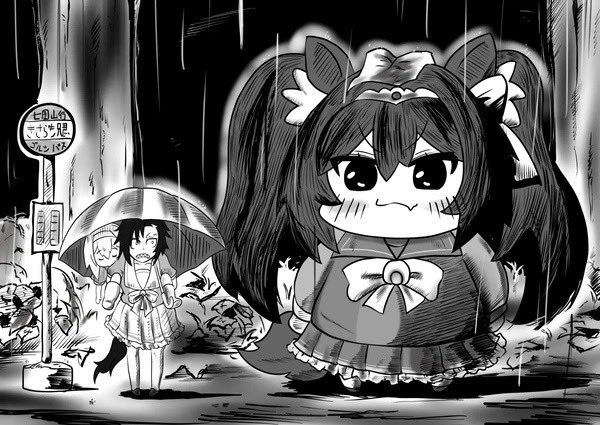 #三連休はフォロワーさんが増える
こんな感じのネタ絵描いてます 