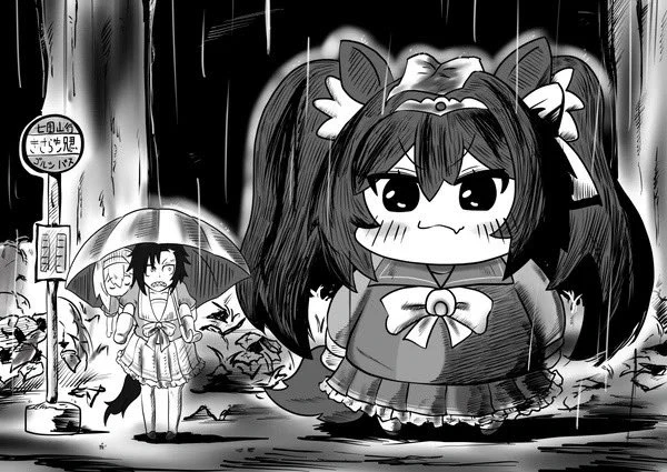 #三連休はフォロワーさんが増える
こんな感じのネタ絵描いてます 
