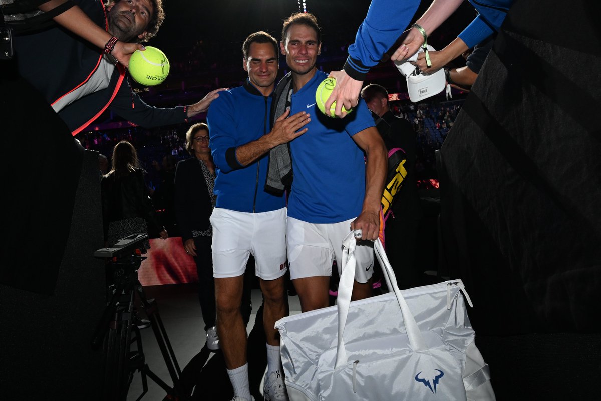 "Una parte de mí también se está yendo porque todas las veces en que él estuvo a mi lado o frente a mí son momentos importantes de mi vida": <a href="/RafaelNadal/">Rafa Nadal</a> 💙

<a href="/rogerfederer/">Roger Federer</a> | <a href="/LaverCup/">Laver Cup</a>