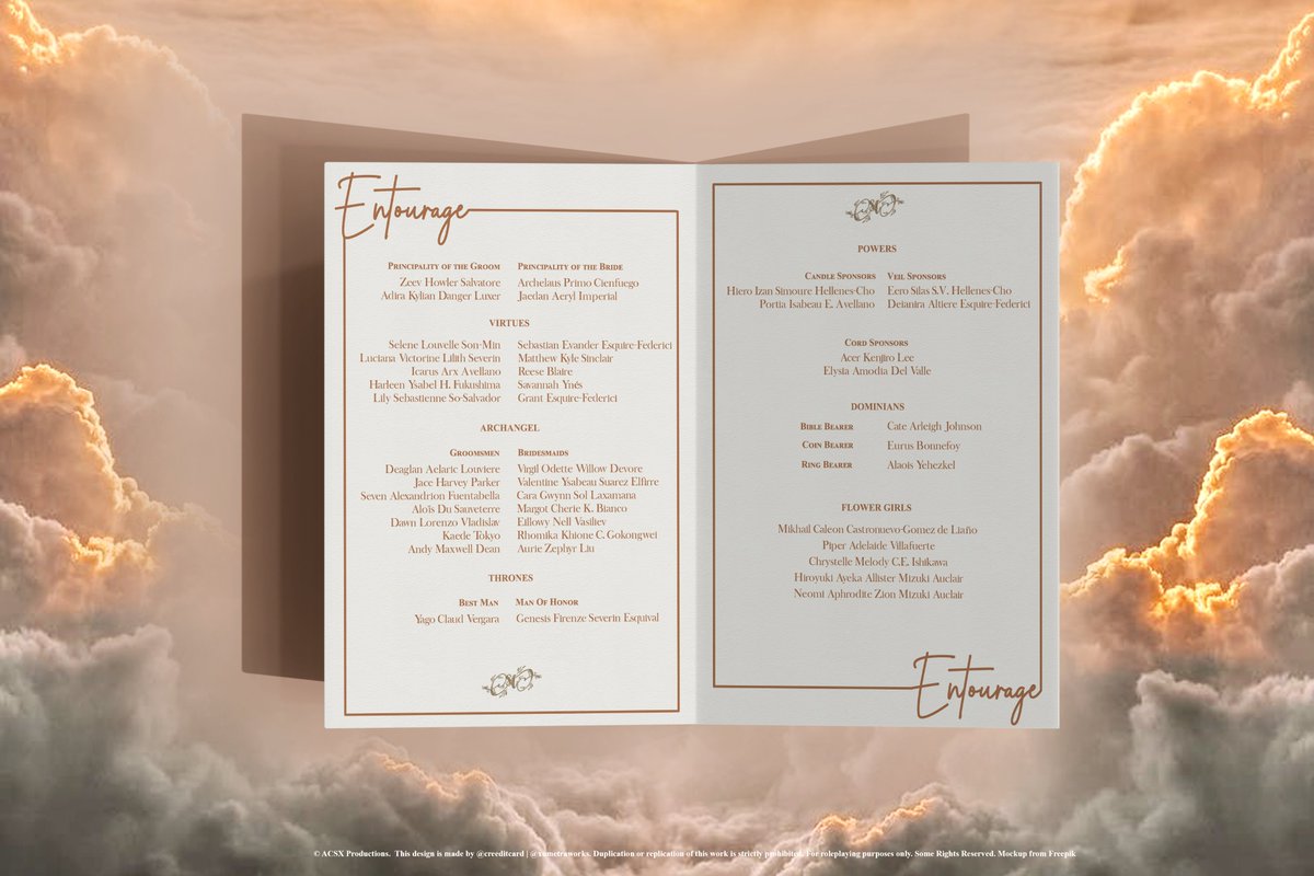 O92422's tweet photo. ⠀                  
⠀         
            — THE UTOPIAN MELODY —  

              ✦┊ENTOURAGE LIST ༉‧₊˚

      #TheUtopianMelody
      #DanceOfHeavenlyStars

ㅤ https://t.co/c02z8ER60D