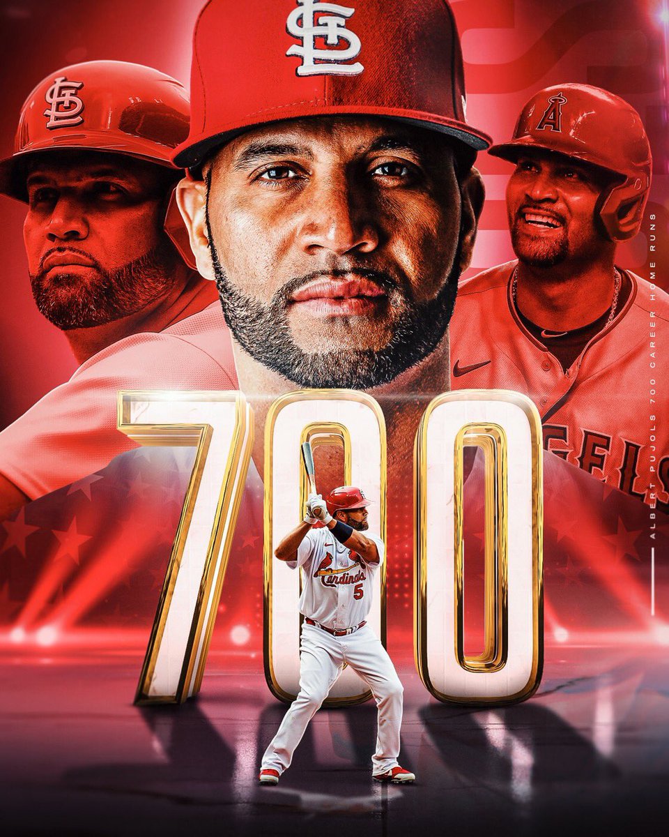 The <a href="/Cardinals/">St. Louis Cardinals</a> Albert Pujols joins the 700 Club in back to back home runs against the <a href="/Dodgers/">Los Angeles Dodgers</a>! GO ALBERT! GO CARDS! <a href="/MLB/">MLB</a> #STL