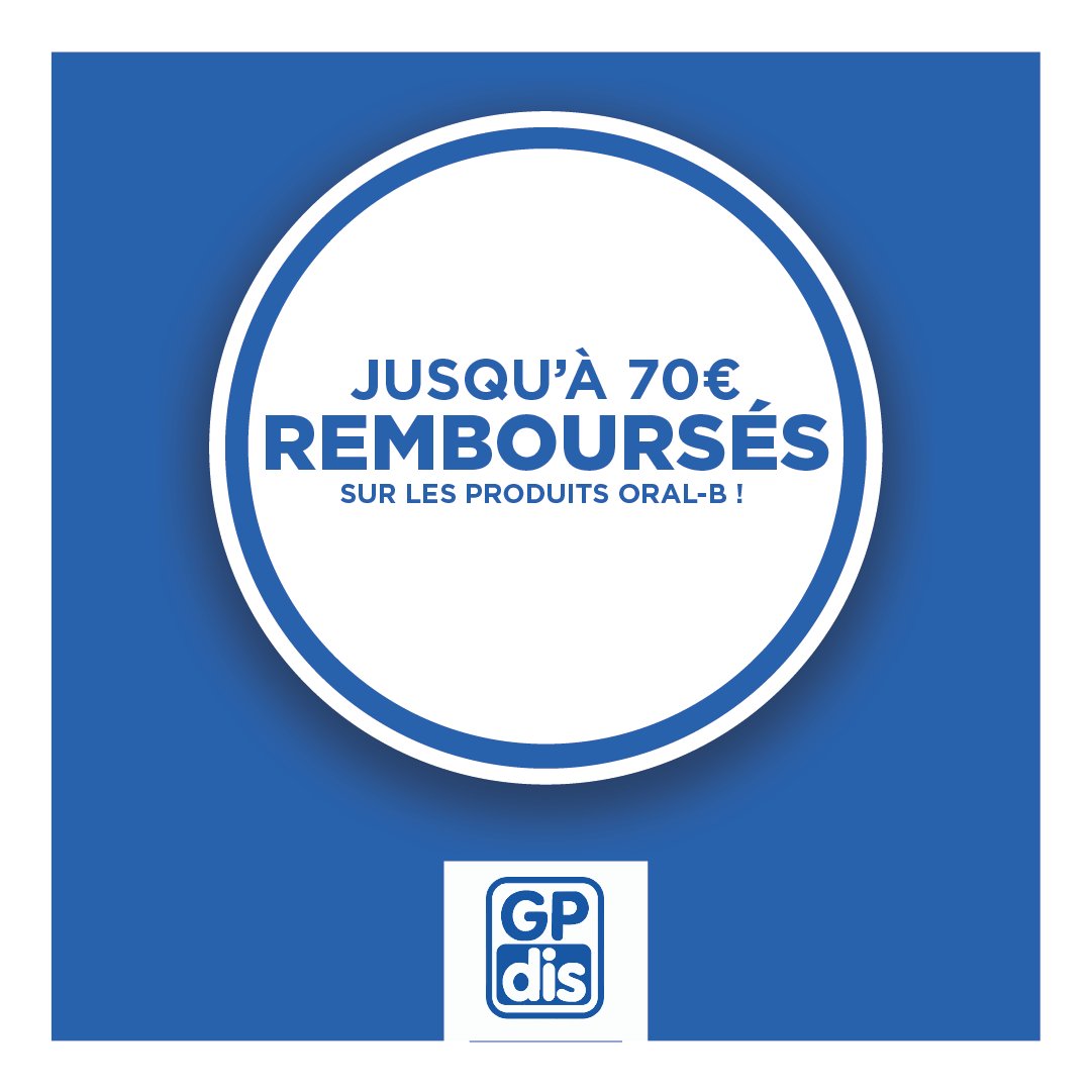 GpdisOfficiel's tweet photo. 🪥🦷 Une bonne hygiène buccodentaire à petit prix, jusqu’à 70€ remboursés sur les produits ORAL-B !

👉 Conditions de l’offre : https://t.co/cxGDDHGzI5

#OralB #dent #dentition #offre #siteweb #gpdis https://t.co/HkzuCKUJAG