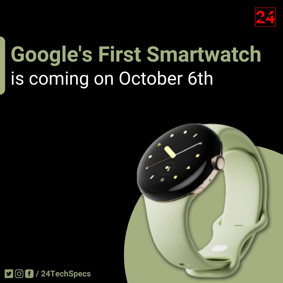 24TechSpecs's tweet photo. Are you excited for Google's smartwatch?
#Google #GoogleSmartwatch #24tsfamily #24TechSpecs https://t.co/Kp5sGzQXc3