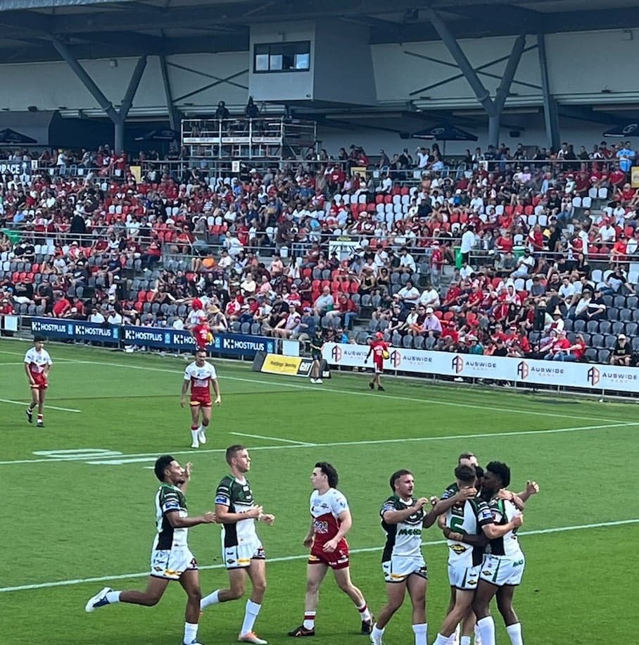 Our Mendi Blackhawks lead Redcliffe at 22-10 at half time in the Hastings Deering Colts grand final.

Townsville tries to Mene 2, White, Wavik.

The boys scored four straight tries after conceding the first 2.