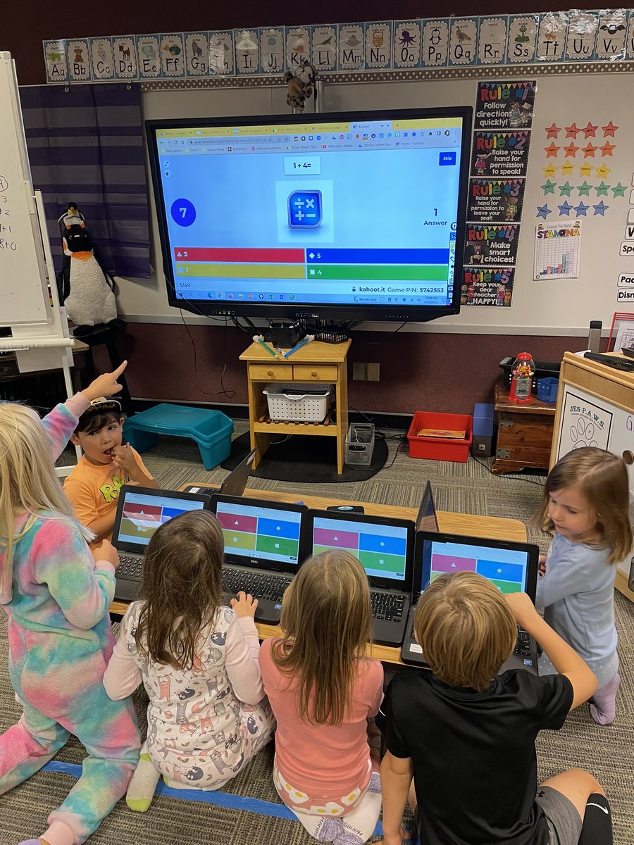Practicing math facts with Kahoot!