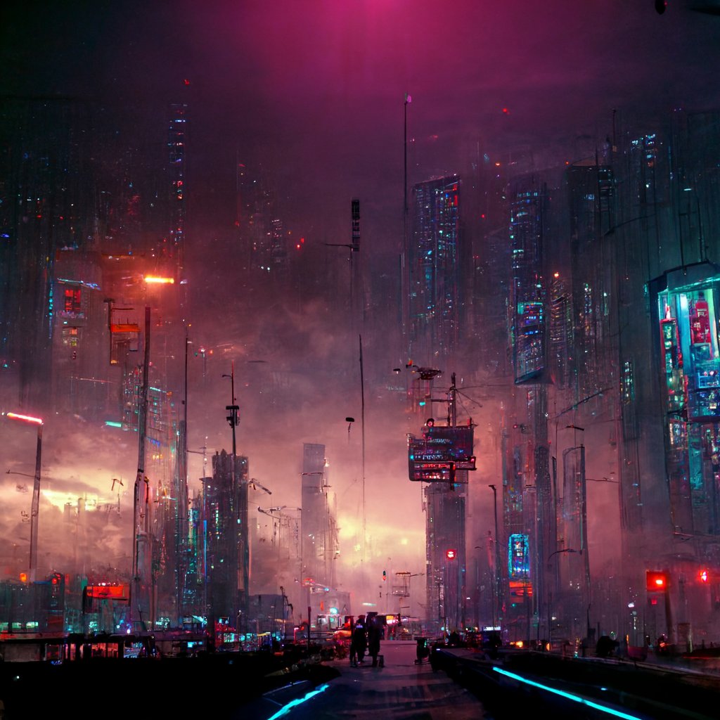 Visual reference for some scene in planning. Cyberpunk style.