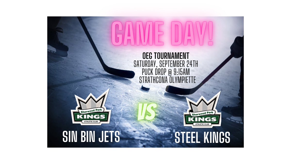 Spkac17's tweet photo. The OEG Cup kicks off tomorrow as the Sin Bin Jets take on the Steel Kings! ✈️✈️✈️ @SPKAC_Official @SinBin_Sports https://t.co/7Tg09FaKD4