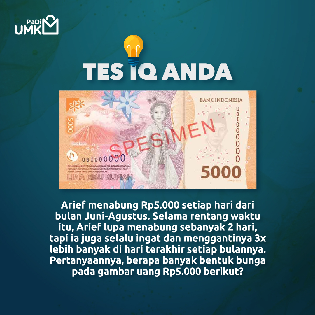 PadiUmkm's tweet photo. Awas jangan sampai terkecoh. Berapakah jawabannya?
#gamespadiumkm #cobatebak #kuis #testIQ #gameskocak #padiumkm https://t.co/aewSdOmQyE