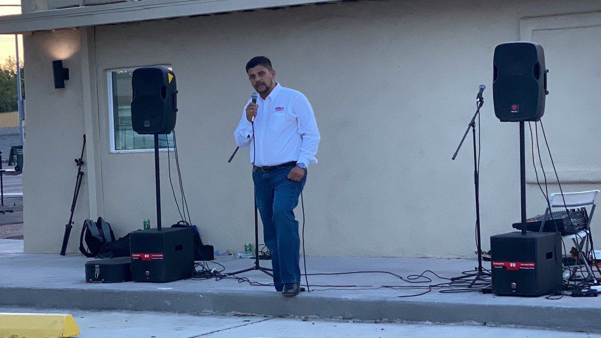 FreedomLoverAZ's tweet photo. Team Pozzolo had a great time at the @Luis4Congress Grand Opening of his campaign office on 12th and Ajo. I loved connecting with community members who heard him for the first time tonight and also our volunteers from all over #AZCD7. #PeopleFirst #TogetherWeWill https://t.co/HbnlpYdQHI
