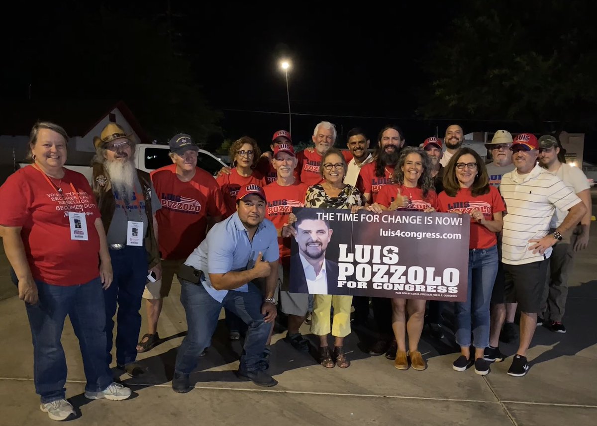 FreedomLoverAZ's tweet photo. Team Pozzolo had a great time at the @Luis4Congress Grand Opening of his campaign office on 12th and Ajo. I loved connecting with community members who heard him for the first time tonight and also our volunteers from all over #AZCD7. #PeopleFirst #TogetherWeWill https://t.co/HbnlpYdQHI