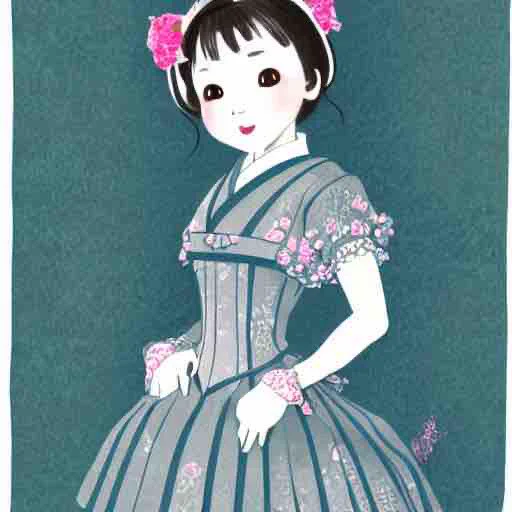 すごいぞAI!「大江戸ゴスロリお姫さま」がちゃんと可愛い! いくらでも生成してくれる。