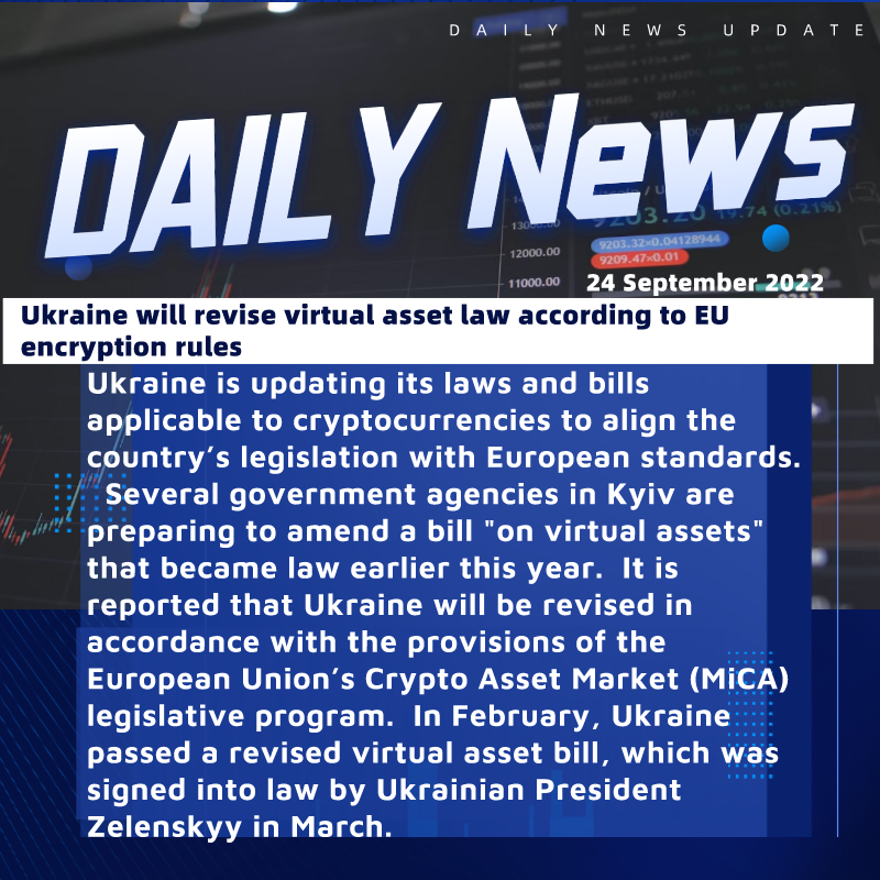 DeFiTrend_'s tweet photo. #Ukraine will revise virtual asset law according to EU encryption rules

Follow @DeFiTrend_ for more updates!📣

#cryptocurrency #crypto #cryptking #trader #bitcoin #bitcoinlife https://t.co/PqbQ5v2PXl