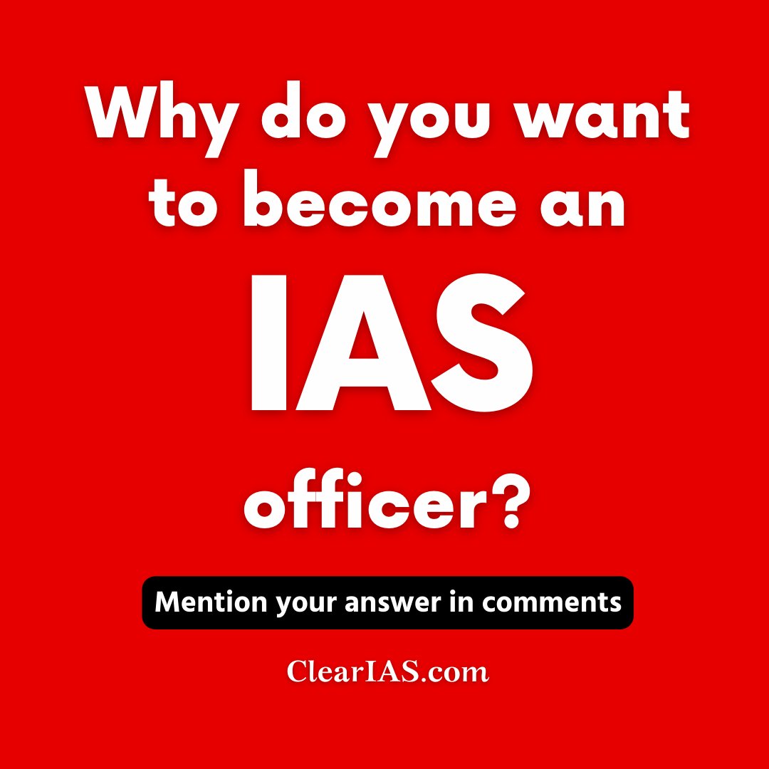 clearias's tweet photo. What's your main motivation to become a Civil Servant? What do you want to do after becoming an IAS officer? Let's know. #clearias #upsc #upscmotivation #startup #ias #iasmotivation #ips #ipsmotivational #alexandrewsgeorge #unionpublicservicecommission #mentor #upsccoaching https://t.co/i1dj44PM0w