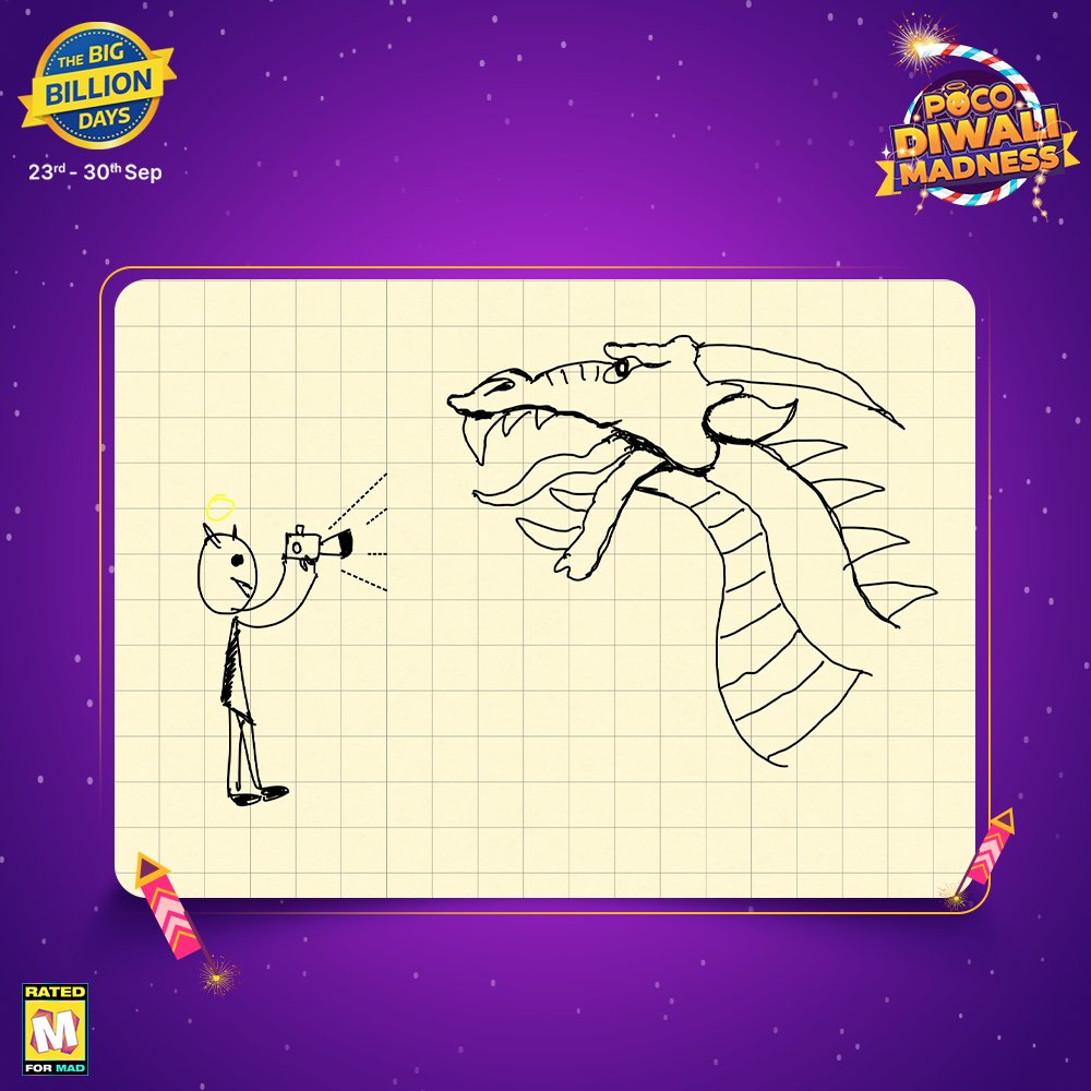 This dragon breathes power into your POCO.

Send your reply as,
My answer is ___, wish to win POCO X4 Pro 5G. #POCODiwaliMadness

- Tag 3 friends
- RT this tweet
- Follow <a href="/Himanshu_POCO/">Himanshu Tandon</a>
 
Prizes:
10 POCO merch - Winner every hour
Grand prize - POCO X4 Pro 5G.