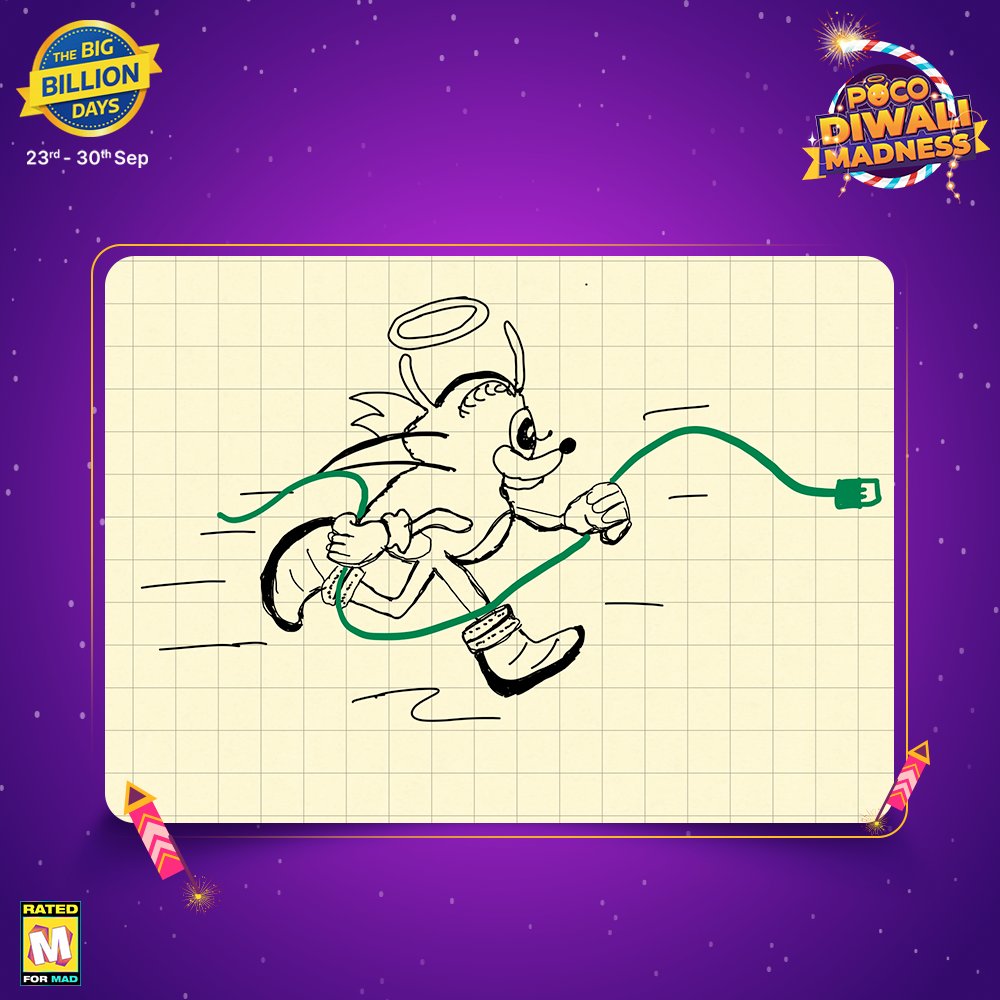 Remember Sonic The Hedgehog? Think about that speed!

Send your reply as,
My answer is ___, wish to win POCO X4 Pro 5G. #POCODiwaliMadness

- Tag 3 friends
- RT this tweet
- Follow <a href="/Himanshu_POCO/">Himanshu Tandon</a>
 
Prizes:
10 POCO merch - Winner every hour
Grand prize - POCO X4 Pro 5G.