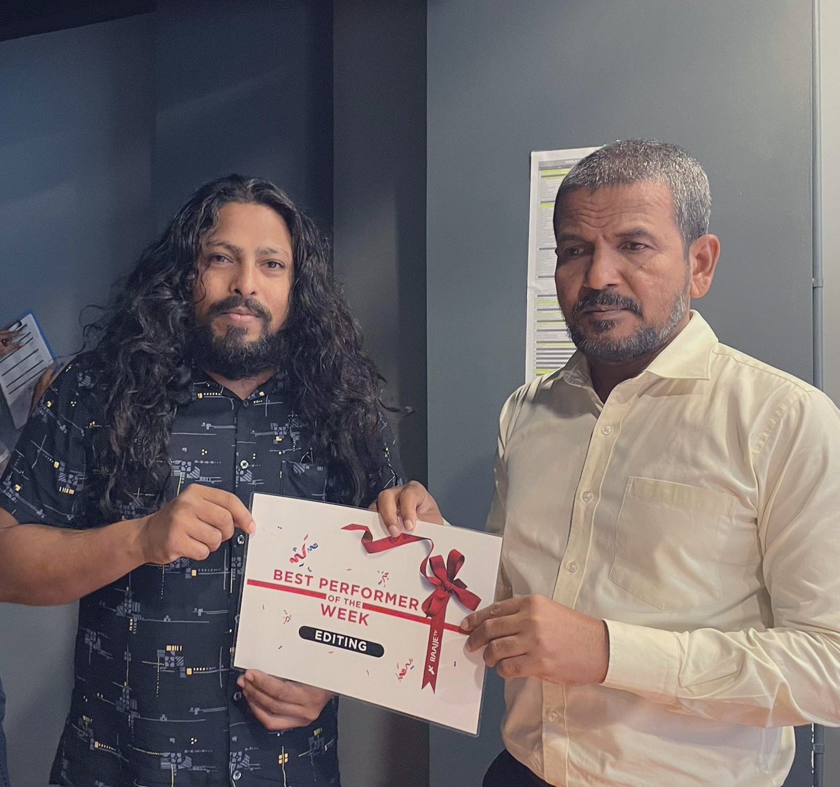 Raajje_tvPR's tweet image. Best performer of the week 
#CreativeDepartment - Ahmed Siraj |@Raajje_tv