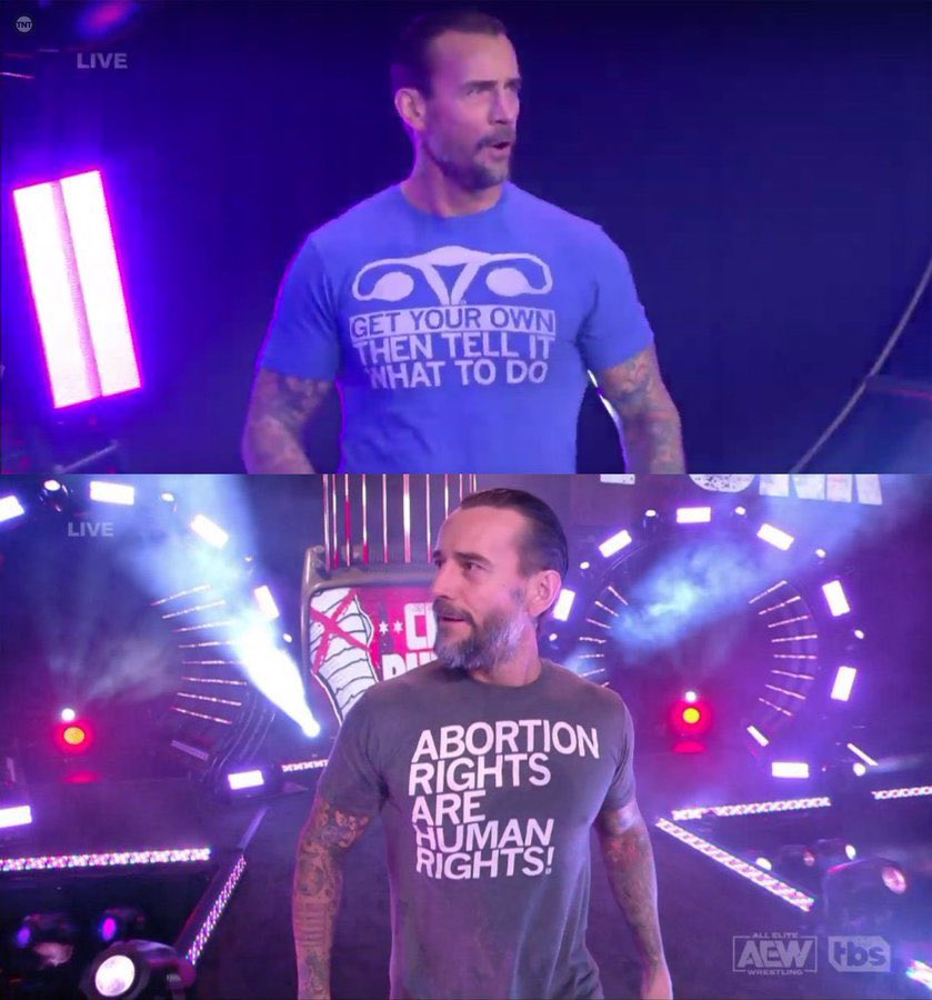 BasedMexican420's tweet image. Straight edge, intersectional feminist, and an arrogant ass. After he wore the abortion shirt {didn’t knew he also wore an ovary shirt too}, I hated CM Punk. And the Hangman drama 😬. Sure I hate alcoholics but Hangman is a nice alcoholic. #FuckCmPunk