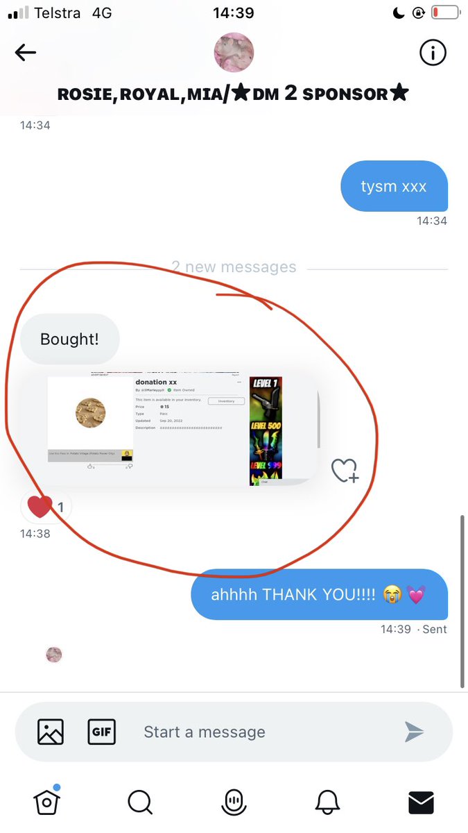 crunchyleafies's tweet photo. @Da_Rat_Rosie is trusted and i won a giveaway and they bought my gp 😍💓 https://t.co/O9SwzqpGmM