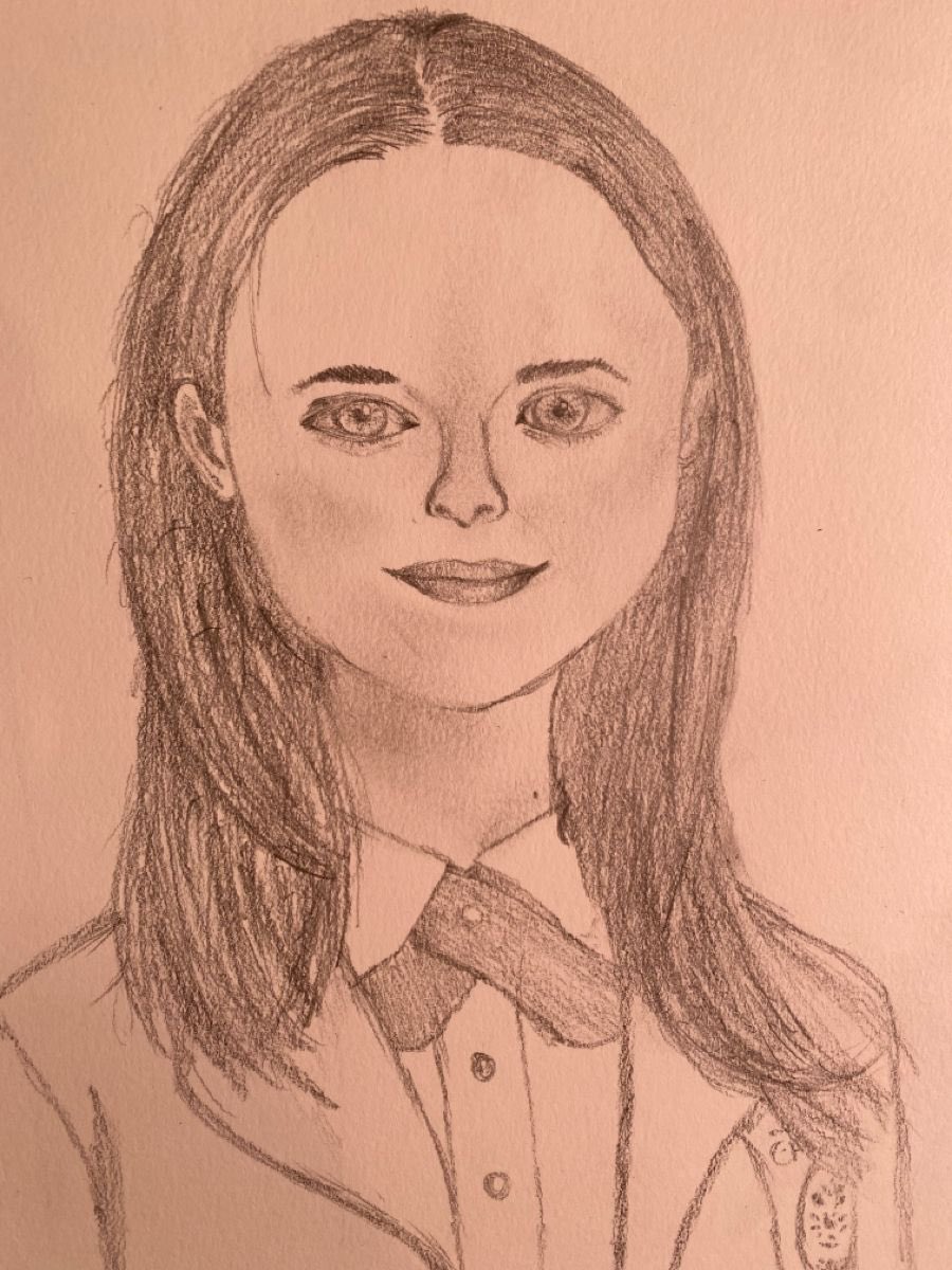 Rory Gilmore / Pencil on found paper / 2022