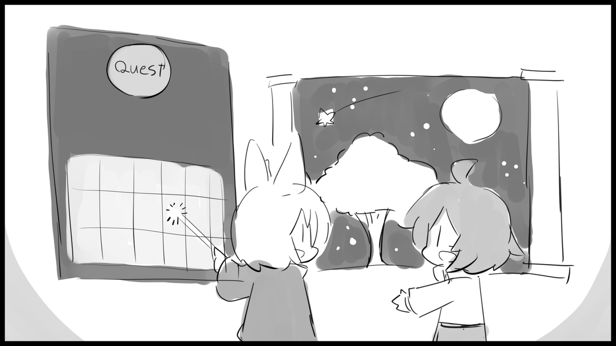 frame_ma10's tweet photo. #VRChat
#HelloWorld_VRC
#kamicat さんに依頼している4コマ漫画の2コマ目
HelloWorldの雰囲気がとても伝わります!
まもなくワールドエントランスに実装します https://t.co/QWRoJrShn3