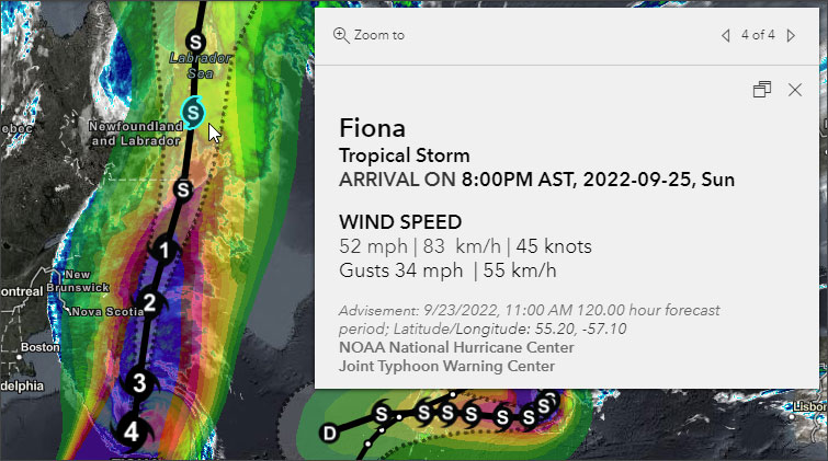 Make your own map, or leverage ready-to-use #ArcGIS Living Atlas apps, to follow hurricane status and potential impacts: esri.com/arcgis-blog/pr… #Esri #ArcGIS #HurricaneFiona