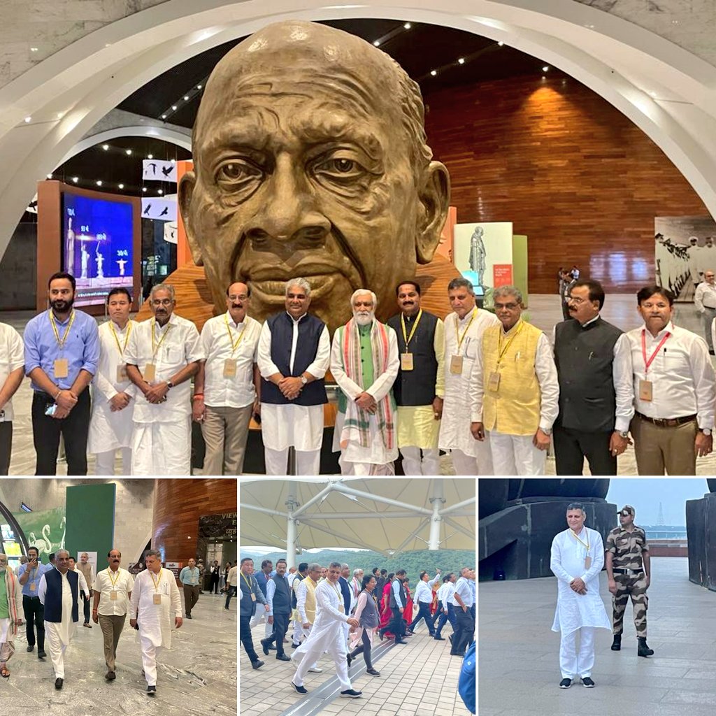 chkanwarpal's tweet photo. #NationalEnvironmentConference गुजरात में देश भर से आए पर्यावरण मंत्री व माननीय केंद्रीय मंत्री भारत सरकार श्री @byadavbjp जी के साथ @souindia का भ्रमण किया। https://t.co/ASNLSwZMvp
