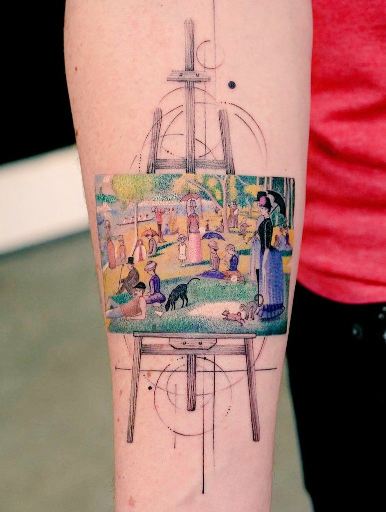 womensart1's tweet photo. Eva Krbdk, contemporary Turkish  #tattoo artist known for her highly skilled intricate work, including iconic artworks #WomensArt #Saturday https://t.co/7tvzukWQ38