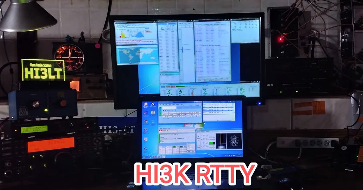 HI3K__'s tweet photo. Loma del toro HI3K CQWW RTTY 2022 πβ¨β¨β¨ RTTY contest #HI3K #HI3LT #hamradio #hamradiord #RepublicaDominicana #lomadeltorodx #RTTY #dxdx #cqwwrtty22 #conteststation #elecraftk3 #microHam #EAntenna https://t.co/QLYdV2h2Jt