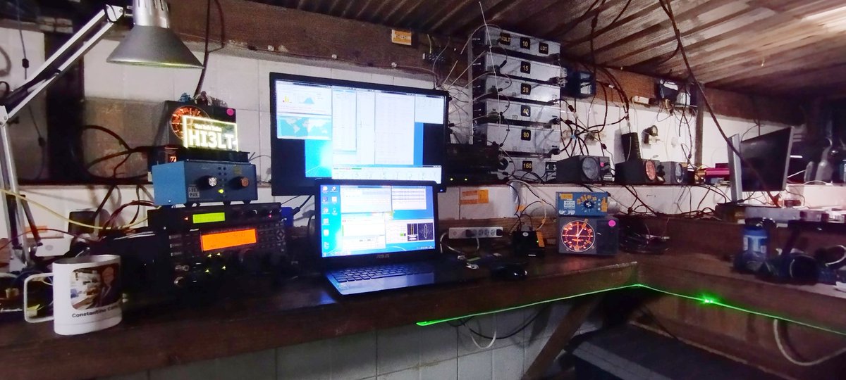 HI3K__'s tweet photo. Loma del toro HI3K CQWW RTTY 2022 πβ¨β¨β¨ RTTY contest #HI3K #HI3LT #hamradio #hamradiord #RepublicaDominicana #lomadeltorodx #RTTY #dxdx #cqwwrtty22 #conteststation #elecraftk3 #microHam #EAntenna https://t.co/QLYdV2h2Jt