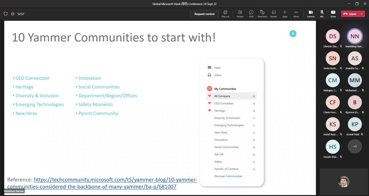 Aroh Shukla (@aaroh_bits) on Twitter photo LIVE NOW
#Yammer and its role in #Microsoft #Viva
By #Microsoft #MVPs <a href="/NanddeepNachan/">Nanddeep Nachan</a> & <a href="/SmitaNachan/">Smita Nachan</a>
Language #Hindi
⌚10 am IST
YT Live: youtu.be/ZAV8dn6RXfkc
Teams Link: bit.ly/GMHESept22
<a href="/DhruvinShah16/">Dhruvin Shah | Microsoft MVP and MCT | YouTuber</a> <a href="/NanddeepNachan/">Nanddeep Nachan</a> <a href="/SmitaNachan/">Smita Nachan</a> LIVE NOW
#Yammer and its role in #Microsoft #Viva
By #Microsoft #MVPs <a href="/NanddeepNachan/">Nanddeep Nachan</a> & <a href="/SmitaNachan/">Smita Nachan</a>
Language #Hindi
⌚10 am IST
YT Live: youtu.be/ZAV8dn6RXfkc
Teams Link: bit.ly/GMHESept22
<a href="/DhruvinShah16/">Dhruvin Shah | Microsoft MVP and MCT | YouTuber</a> <a href="/NanddeepNachan/">Nanddeep Nachan</a> <a href="/SmitaNachan/">Smita Nachan</a>