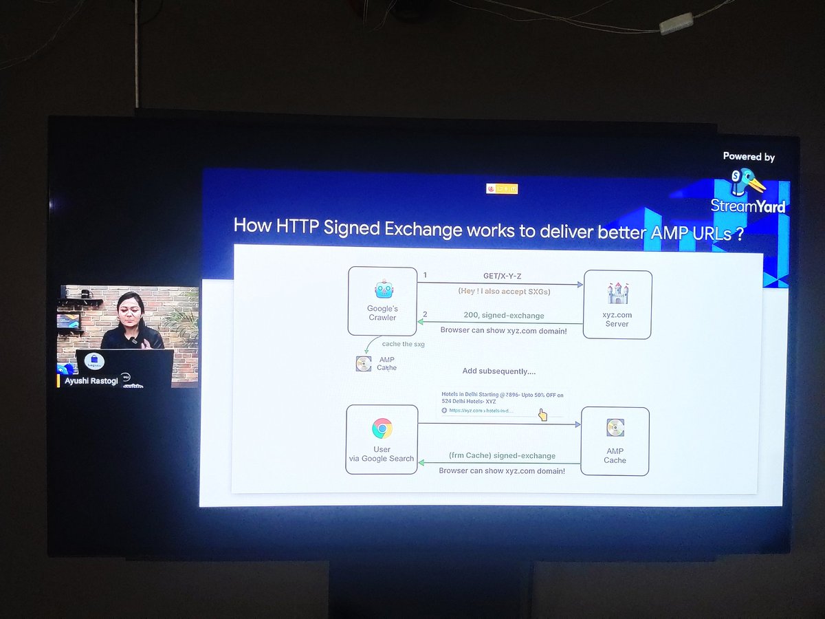 pathaksaurav's tweet photo. Ayushi rastogi on signed exchanges in laravel #signedexchange #Laravel #bagisto @LaraconIN @laravel_pune https://t.co/tku5SR5wcW